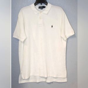Ralph Lauren white terry cloth polo